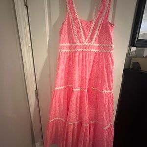 💖Lilly Pulitzer Pollie Pink Maxi Dress with Pockets!💖